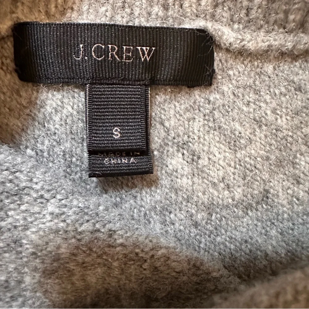 J.Crew Voletta V-back sweater with velvet tie Grey Size S (n)